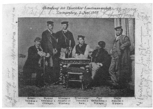 Erlenmeyer II - Mitbegründer des Deutschen Landsmannschaft in Zwingenberg